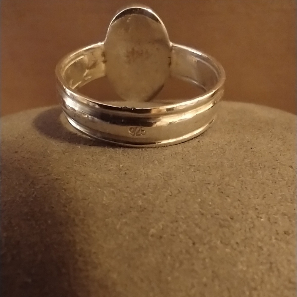 Baltic Amber 925 silver ring - Picture 4 of 7